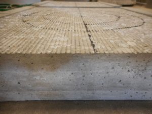 ribbed concrete side